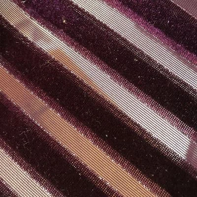 Luxe Scarlet Raised Velvet Stripe Upholstery Fabric 54 by the