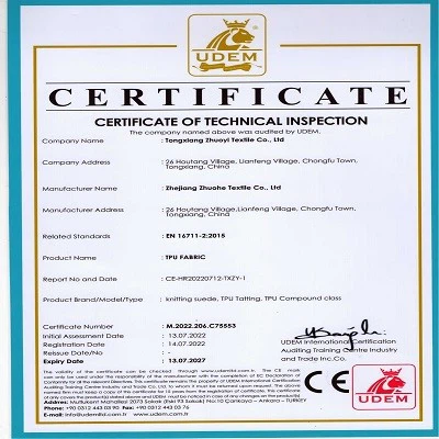 CERTIFICATE OF TECHNICAL INSPECTION1200 CERTIFICATE OF TECHNICAL INSPECTION1200