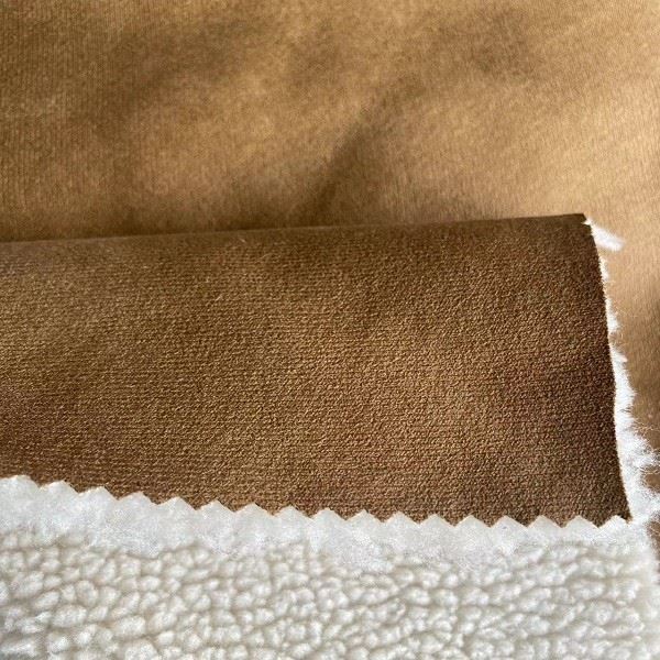 Sherpa Suede Vest Fabric