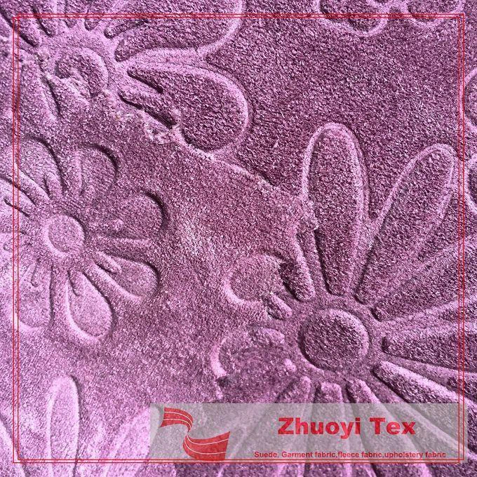 Knitted Embossed Suede Fabric