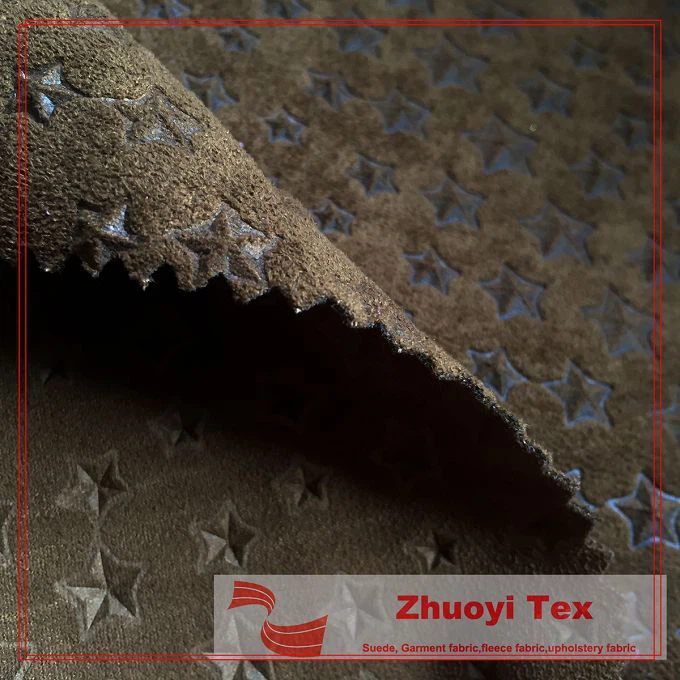 Knitted Embossed Suede Fabric