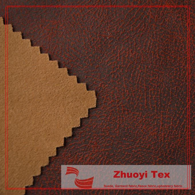 Knitted Sofa Upholstery Suede Fabric