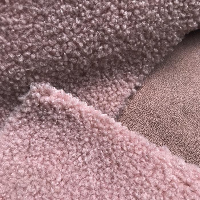 Polyester Suede With Fur Fabric