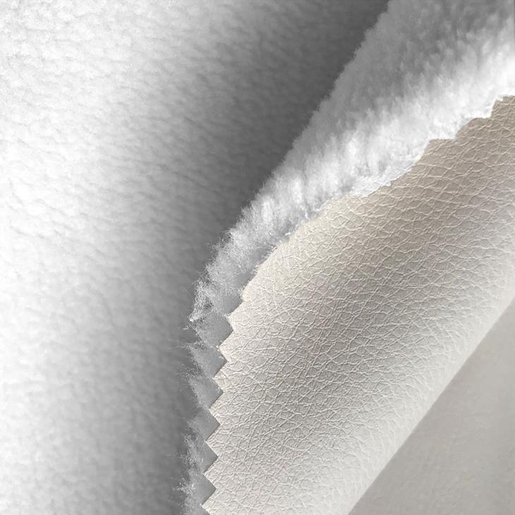 Pu With Faux Fur Fabric